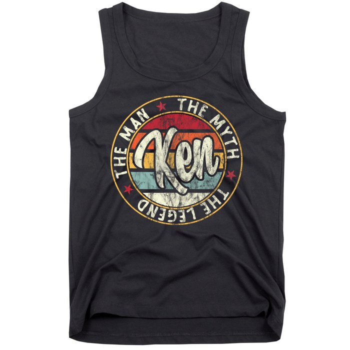 Ken The Man The Myth The Legend First Name Ken Tank Top