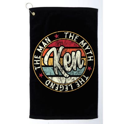 Ken The Man The Myth The Legend First Name Ken Golf Towel