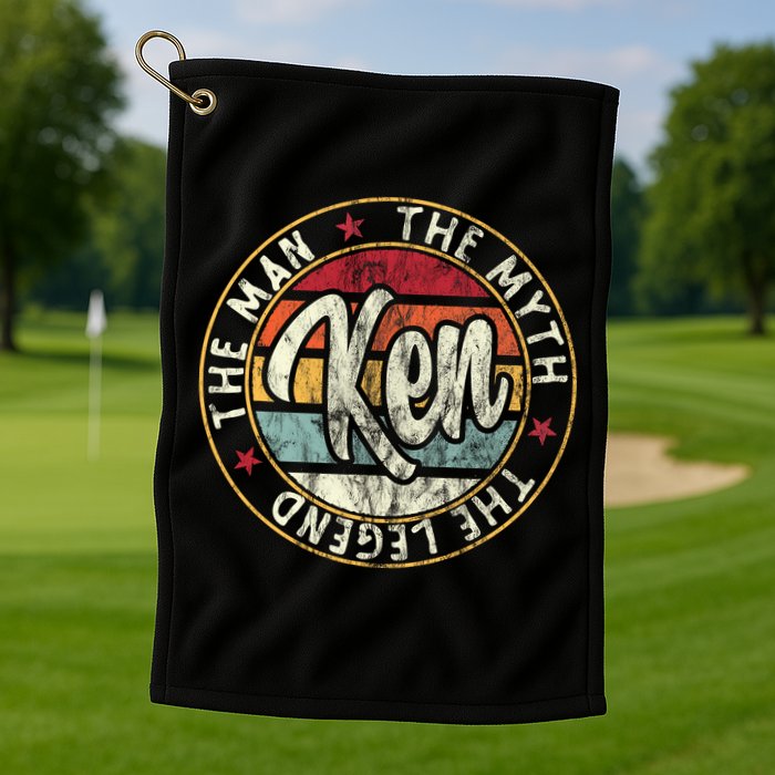 Ken The Man The Myth The Legend First Name Ken Golf Towel