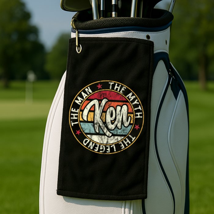 Ken The Man The Myth The Legend First Name Ken Golf Towel