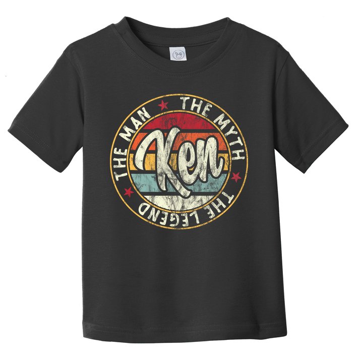 Ken The Man The Myth The Legend First Name Ken Toddler T-Shirt