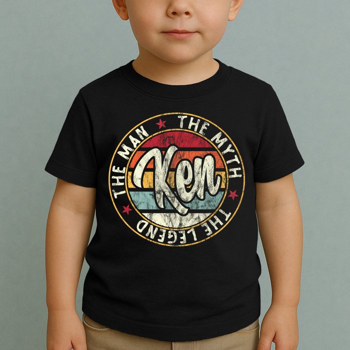 Ken The Man The Myth The Legend First Name Ken Toddler T-Shirt