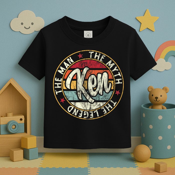 Ken The Man The Myth The Legend First Name Ken Toddler T-Shirt