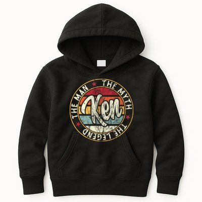 Ken The Man The Myth The Legend First Name Ken Kids Hoodie