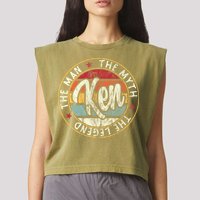 Ken The Man The Myth The Legend First Name Ken Garment-Dyed Women's Muscle Tee