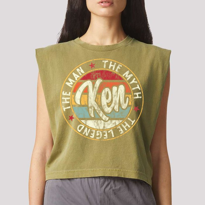 Ken The Man The Myth The Legend First Name Ken Garment-Dyed Women's Muscle Tee