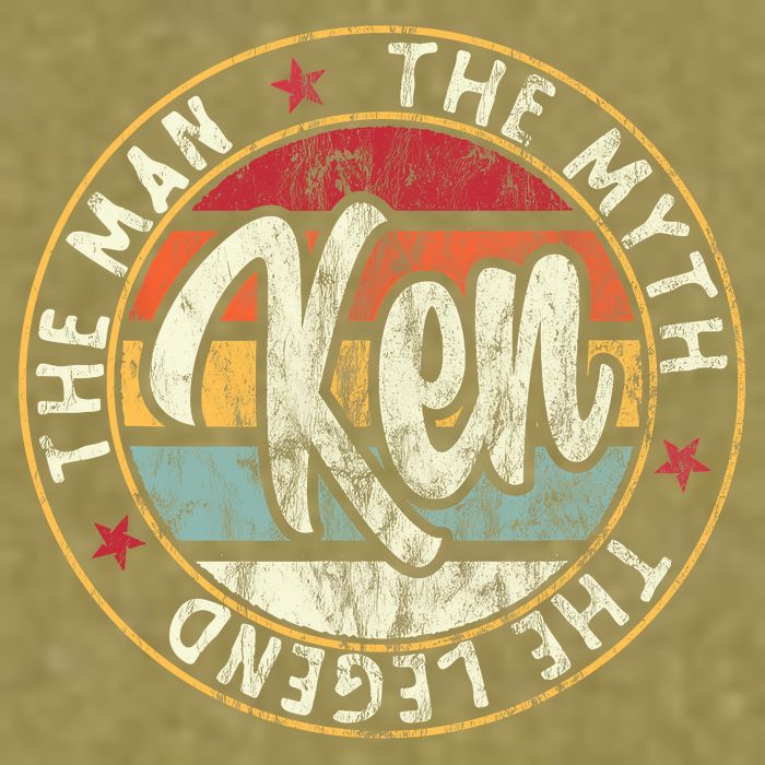 Ken The Man The Myth The Legend First Name Ken Garment-Dyed Women's Muscle Tee