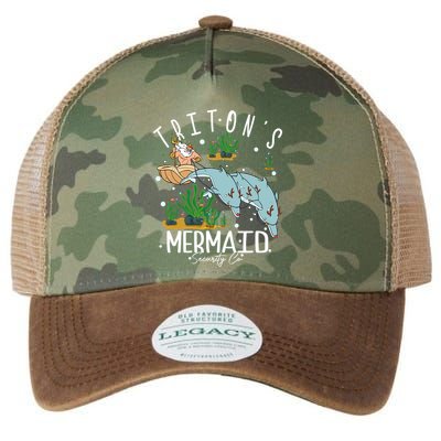 King Tritons Mermaid Security Co King Triton Christmas Little Mermaid Legacy Tie Dye Trucker Hat