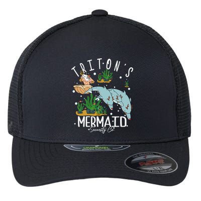 King Tritons Mermaid Security Co King Triton Christmas Little Mermaid Flexfit Unipanel Trucker Cap