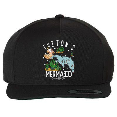 King Tritons Mermaid Security Co King Triton Christmas Little Mermaid Wool Snapback Cap