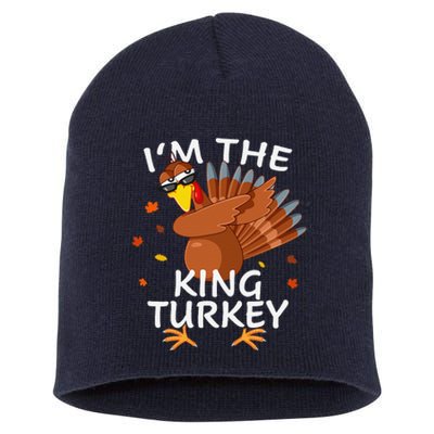 King Turkey Matching Outfit Thanksgiving Pajamas Family Short Acrylic Beanie