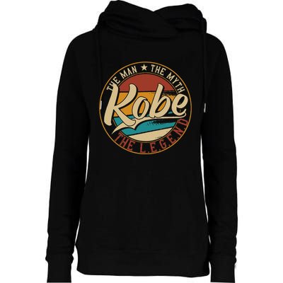 K.O.B.E The Man The Myth The Legend Womens Funnel Neck Pullover Hood