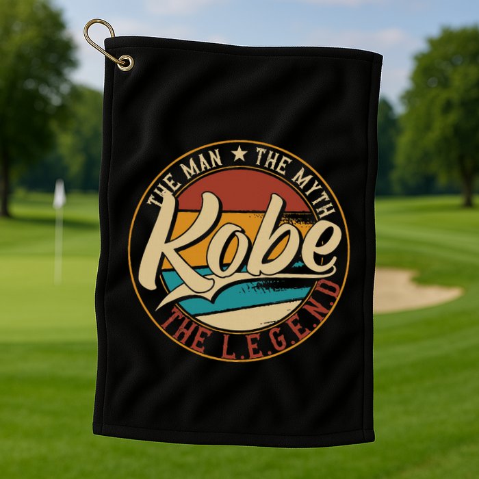 K.O.B.E The Man The Myth The Legend Golf Towel