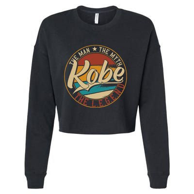 K.O.B.E The Man The Myth The Legend Cropped Pullover Crew