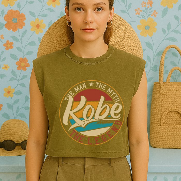 K.O.B.E The Man The Myth The Legend Garment-Dyed Women's Muscle Tee