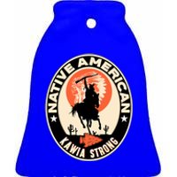 Kawia Tribe Native American Indian Pride Strong Gift Ceramic Bell Ornament