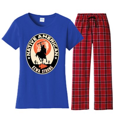 Kewa Tribe Native American Indian Pride Strong Cool Gift Women's Flannel Pajama Set