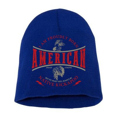 Kickapoo Tribe Native American Indian Strong Pride Retro Cute Gift Short Acrylic Beanie