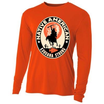 Kohuana Tribe Native American Indian Pride Strong Cool Gift Cooling Performance Long Sleeve Crew