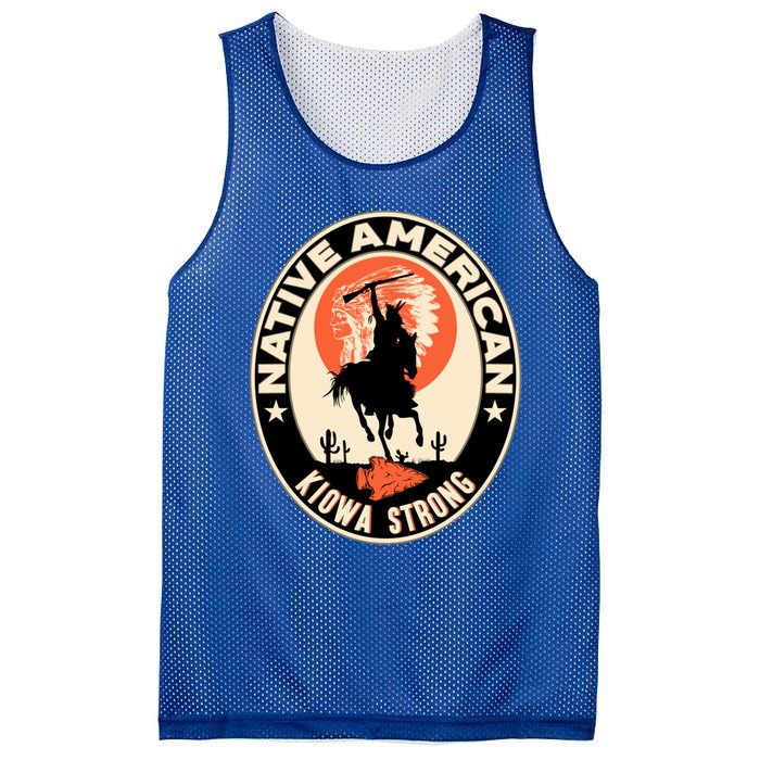 Kiowa Tribe Native American Indian Pride Strong Cute Gift Mesh Reversible Basketball Jersey Tank