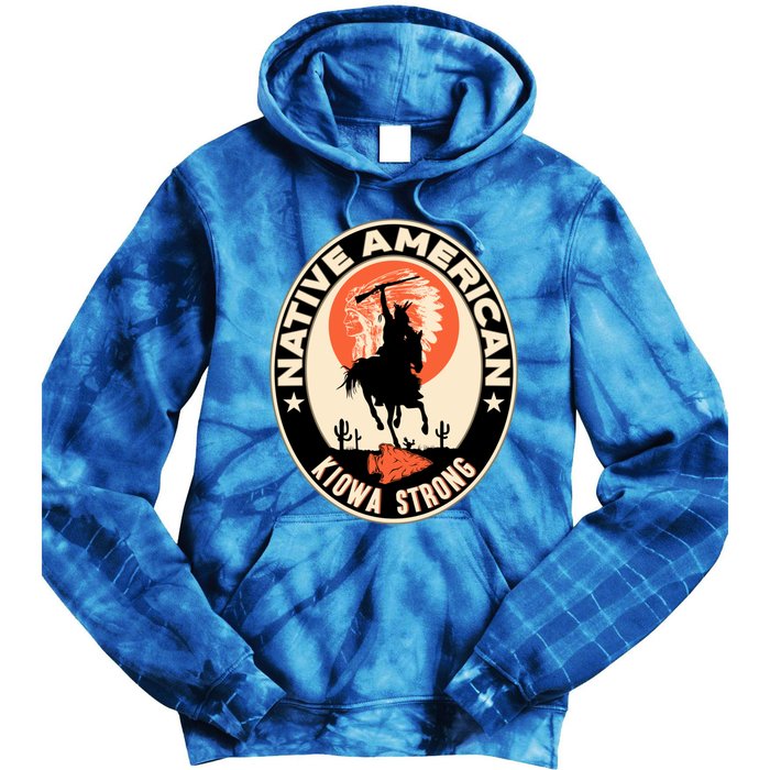 Kiowa Tribe Native American Indian Pride Strong Cute Gift Tie Dye Hoodie