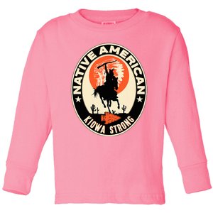 Kiowa Tribe Native American Indian Pride Strong Toddler Long Sleeve Shirt