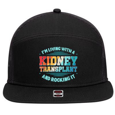 Kidney Transplant Organ Donor Transplantation Recipient 7 Panel Mesh Trucker Snapback Hat