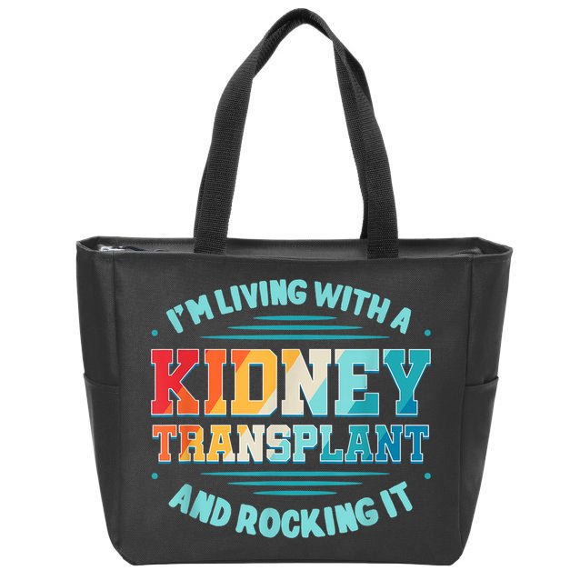 Kidney Transplant Organ Donor Transplantation Recipient Zip Tote Bag