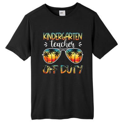 Kindergarten Teacher Off Duty Off Duty Last Day Of School Tall Fusion ChromaSoft Performance T-Shirt