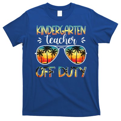 Kindergarten Teacher Off Duty Off Duty Last Day Of School T-Shirt