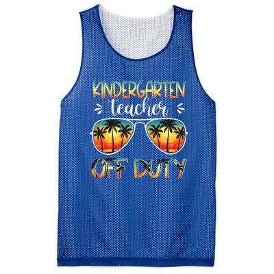 Kindergarten Teacher Off Duty Off Duty Last Day Of School Mesh Reversible Basketball Jersey Tank