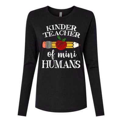 Kinder Teacher Of Mini Hu Kindergarten Team Funny Gift Meaningful Gift Womens Cotton Relaxed Long Sleeve T-Shirt