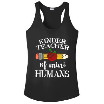 Kinder Teacher Of Mini Hu Kindergarten Team Funny Gift Meaningful Gift Ladies PosiCharge Competitor Racerback Tank