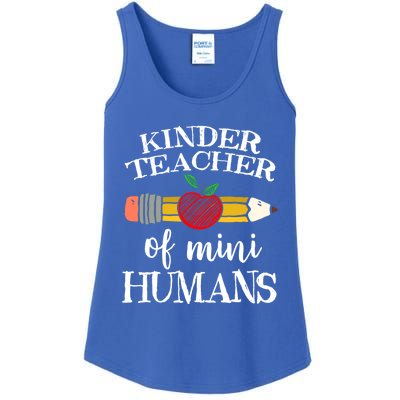 Kinder Teacher Of Mini Hu Kindergarten Team Funny Gift Meaningful Gift Ladies Essential Tank