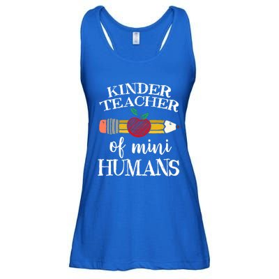 Kinder Teacher Of Mini Hu Kindergarten Team Funny Gift Meaningful Gift Ladies Essential Flowy Tank