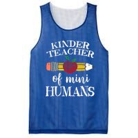 Kinder Teacher Of Mini Hu Kindergarten Team Funny Gift Meaningful Gift Mesh Reversible Basketball Jersey Tank