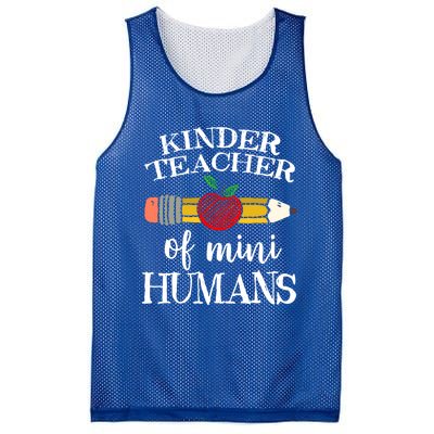 Kinder Teacher Of Mini Hu Kindergarten Team Funny Gift Meaningful Gift Mesh Reversible Basketball Jersey Tank