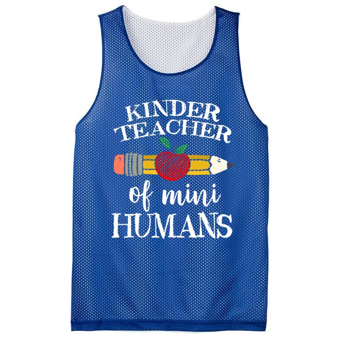 Kinder Teacher Of Mini Hu Kindergarten Team Funny Gift Meaningful Gift Mesh Reversible Basketball Jersey Tank