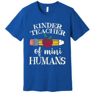 Kinder Teacher Of Mini Hu Kindergarten Team Funny Gift Meaningful Gift Premium T-Shirt