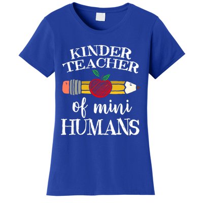 Kinder Teacher Of Mini Hu Kindergarten Team Funny Gift Meaningful Gift Women's T-Shirt