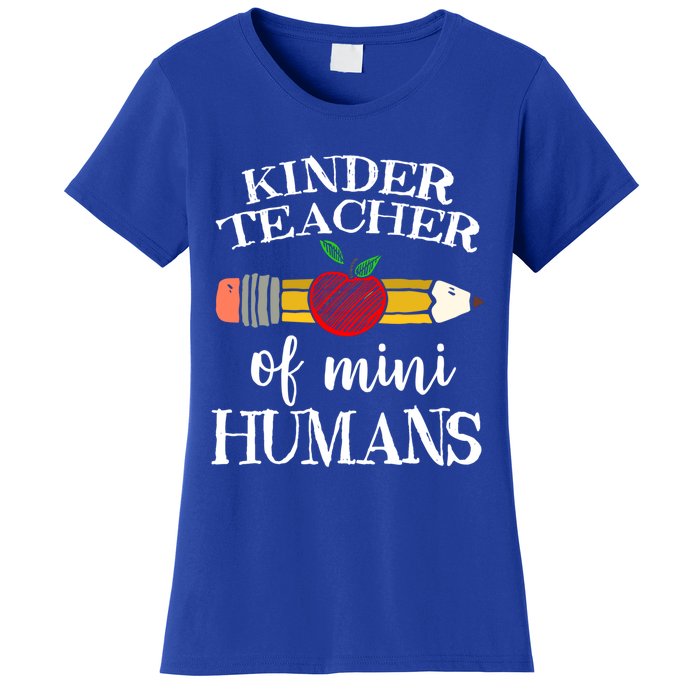 Kinder Teacher Of Mini Hu Kindergarten Team Funny Gift Meaningful Gift Women's T-Shirt