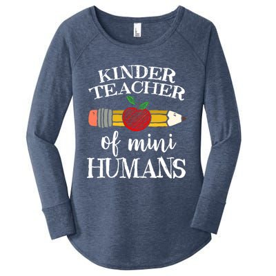 Kinder Teacher Of Mini Hu Kindergarten Team Funny Gift Meaningful Gift Women's Perfect Tri Tunic Long Sleeve Shirt