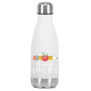 Kinder Teacher Of Mini Hu Kindergarten Team Funny Gift Meaningful Gift Stainless Steel Insulated Water Bottle