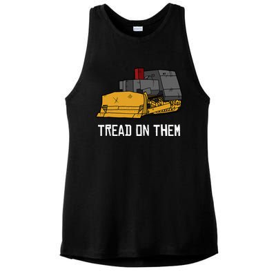 Killdozer Tread On Them Modified Bulldozer Tank Ladies PosiCharge Tri-Blend Wicking Tank