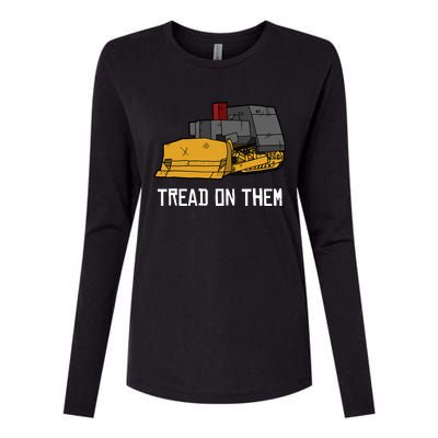 Killdozer Tread On Them Modified Bulldozer Tank Womens Cotton Relaxed Long Sleeve T-Shirt