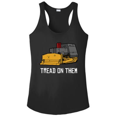 Killdozer Tread On Them Modified Bulldozer Tank Ladies PosiCharge Competitor Racerback Tank