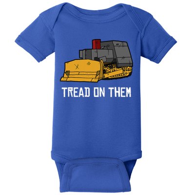 Killdozer Tread On Them Modified Bulldozer Tank Baby Bodysuit