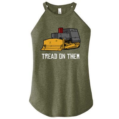 Killdozer Tread On Them Modified Bulldozer Tank Women's Perfect Tri Rocker Tank