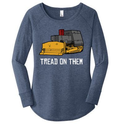 Killdozer Tread On Them Modified Bulldozer Tank Women's Perfect Tri Tunic Long Sleeve Shirt