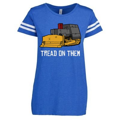 Killdozer Tread On Them Modified Bulldozer Tank Enza Ladies Jersey Football T-Shirt